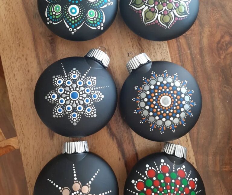 Bring Hand-Painted Mandala Magic to Your Holiday Décor