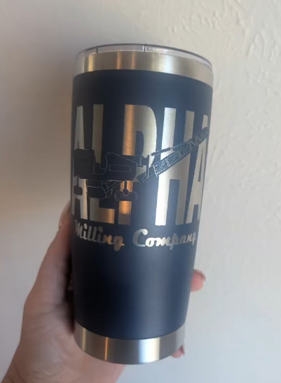 Laser engraved custom cup