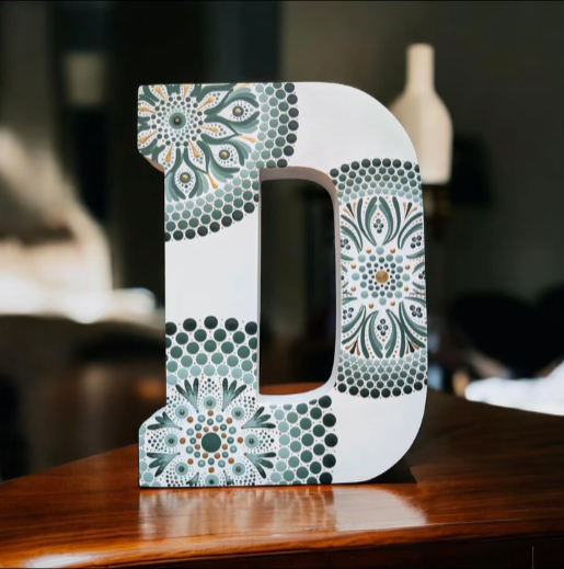 Wooden initial handmade piece